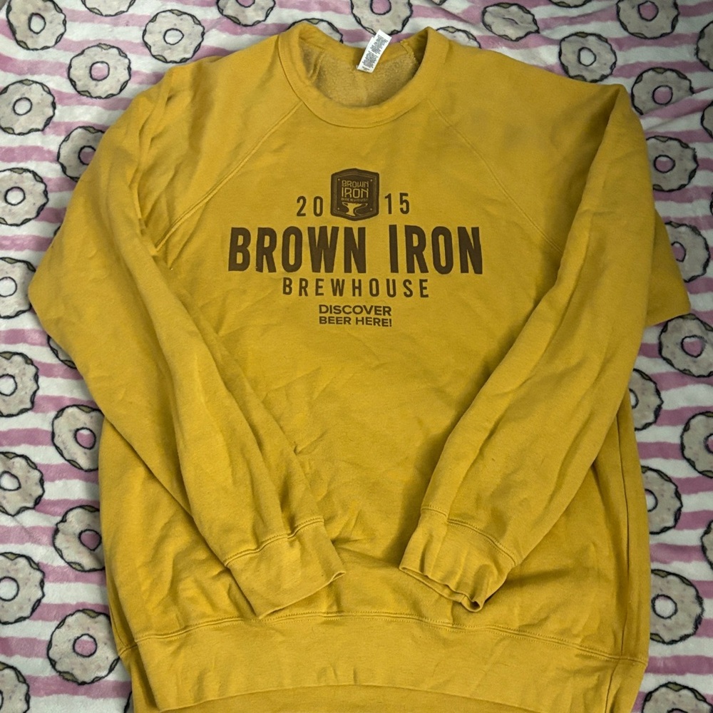 Brewery Mustard Crewneck Sweater